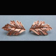 TRIFARI 1960S AUTUMN LEAF EARRINGS
